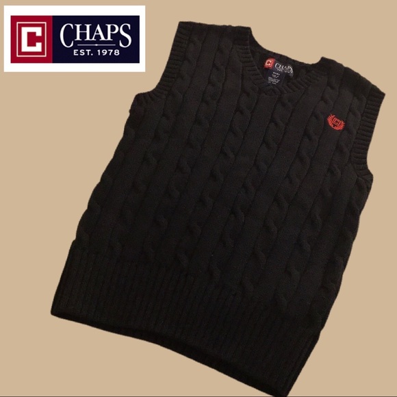 CHAPS V-Neck Sweater Vest - Picture 1 of 4